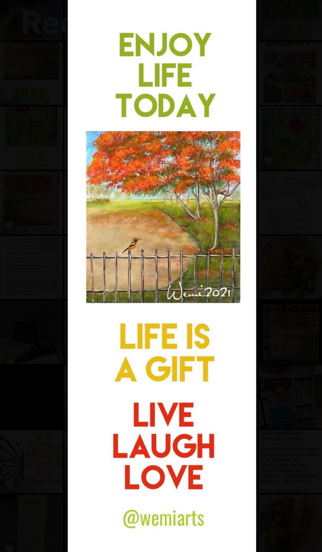 Bookmarks- Life is a Gift