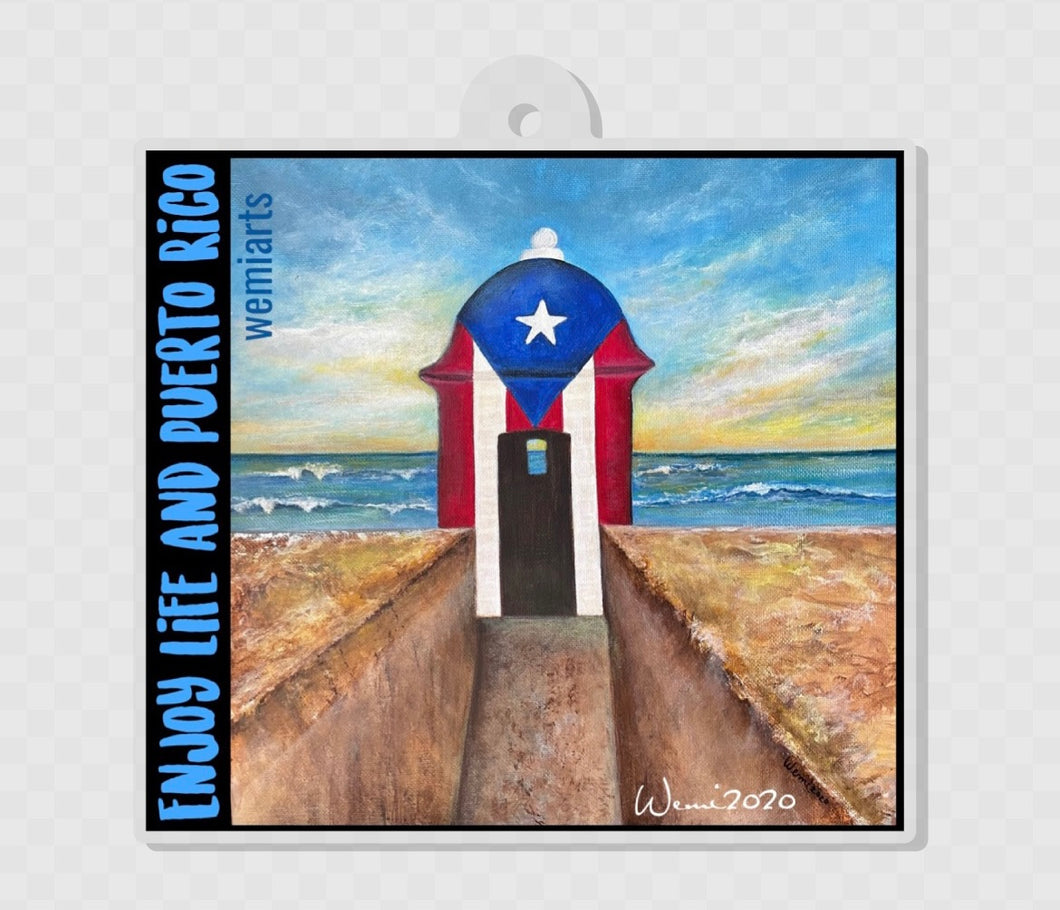 Car Charms- Garita Boricua