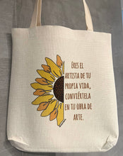 Cargar imagen en el visor de la galería, Tote Bag- Eres el artista de tu propia vida, conviértela en tu obra de arte. @wemiarts