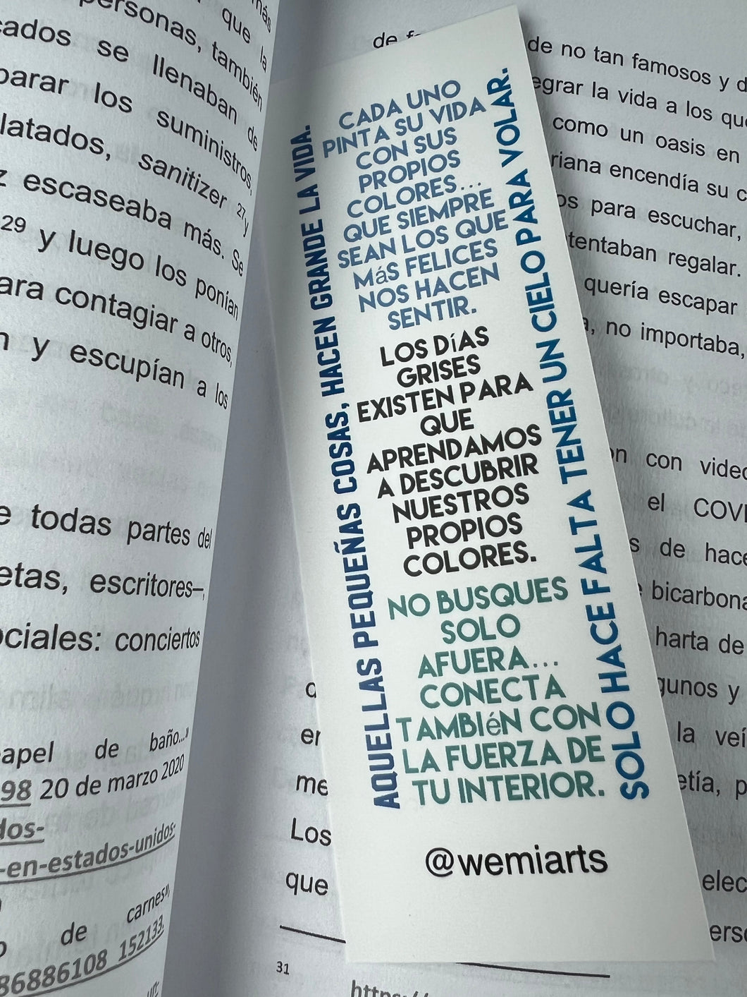 Bookmarks- Frases para creer en ti @wemiarts