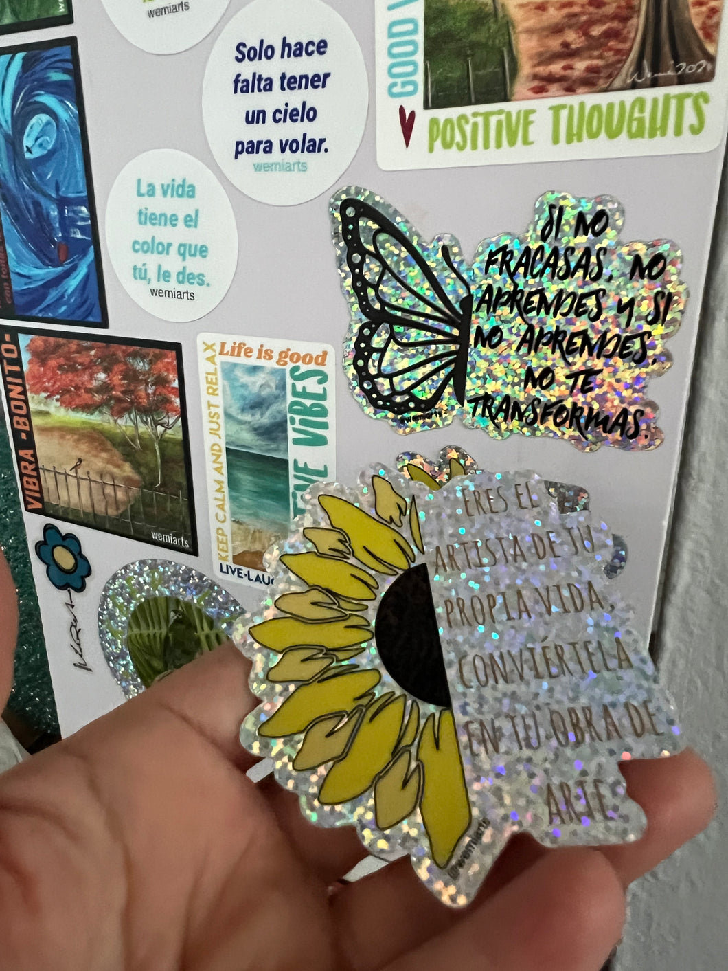 Stickers- Eres el artista de tu propia vida, conviértela en tu obra de arte. @wemiarts