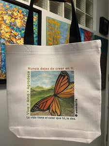 Tote Bag- Mariposa Mía y frases positivas