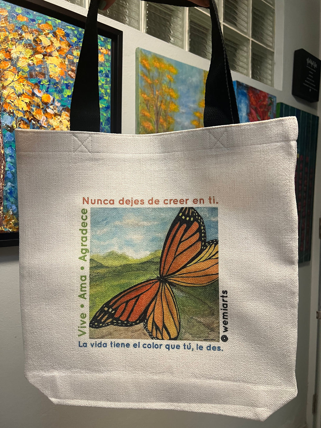 Tote Bag- Mariposa Mía y frases positivas