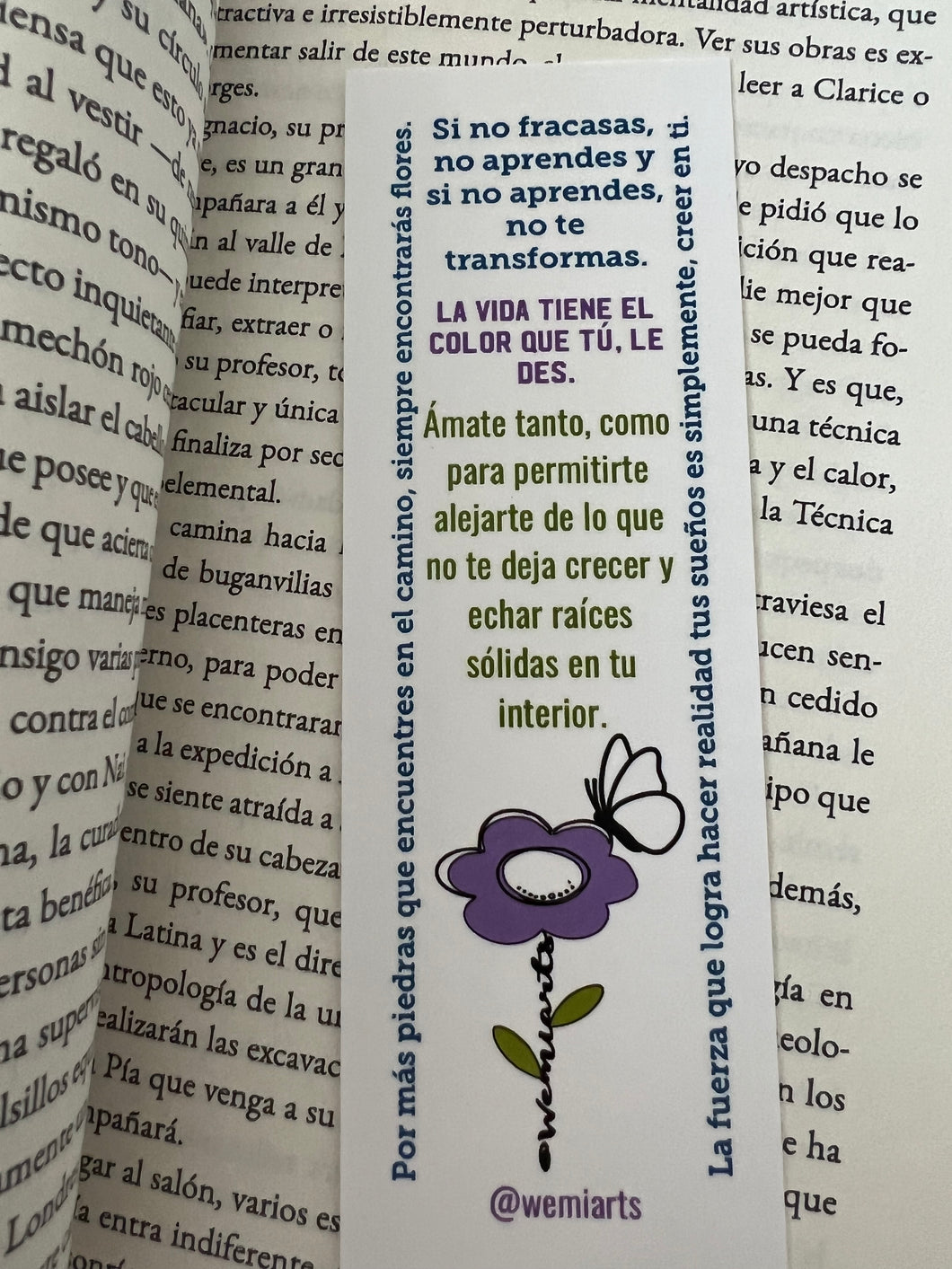 Bookmarks- Amor propio (frases positivas alusivas al amor propio.