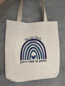 Tote bag- No es fácil, pero se puede. @wemiarts