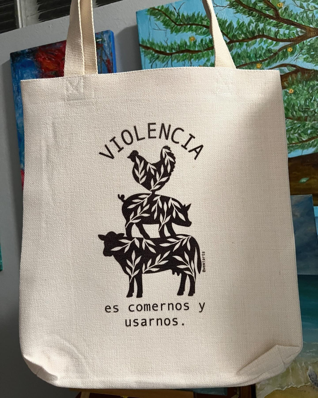 Tote Bag- Violencia es comernos y usarnos