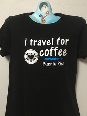 T-shirt (Women) i travel for coffee Puerto Rico