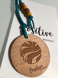 Positive Keychain- Felicidad es sentir el cielo y el mar dentro de ti.