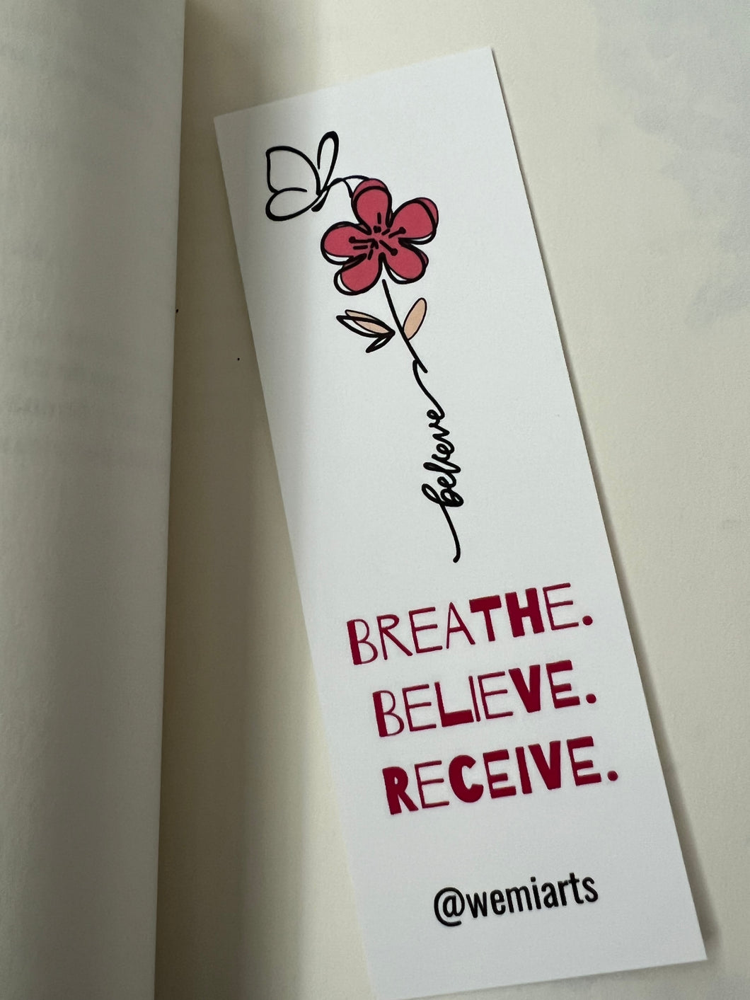 Bookmarks- Breathe•Believe•Receive