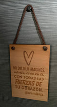 Cargar imagen en el visor de la galería, Artisanal plate- No solo lo imagines, vívelo, cree en ti con todas las fuerzas del corazón.