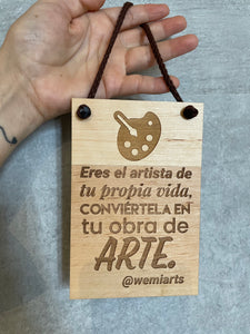 Artisanal plate- Eres el artista de tu propia vida, conviértela en tu obra de arte.