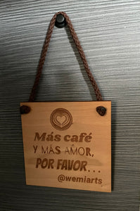 Artisanal plate- Más café y más amor, por favor…