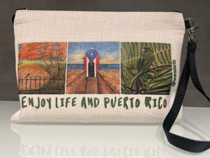 Cosmetic Bag- Enjoy life and Puerto Rico