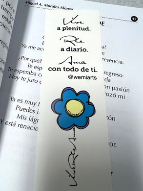 Bookmarks- Flor/Vive•Ríe•Ama