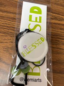 Car Charms- Blessed